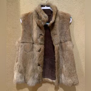 Reversible Fur and Suede Vest
